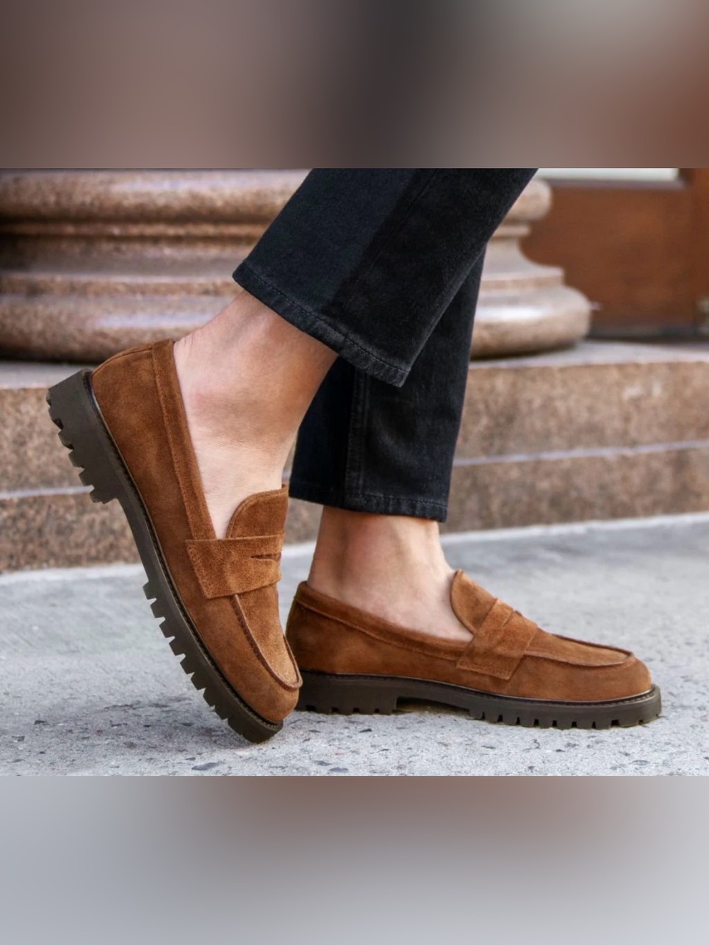 Thursday ‘The Penny’ Suede Loafers - Picture 1 of 5